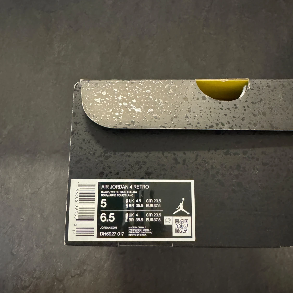 Nike Air Jordan 4 Retro svart/gul (thunder) - 4