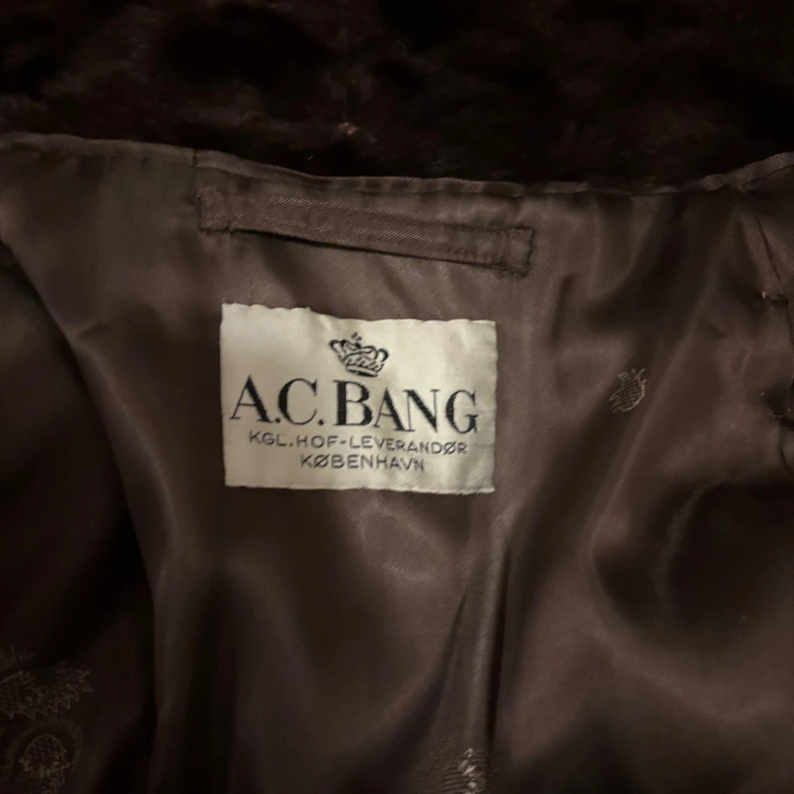 Mörkbrun äkta pälsjacka från A.C. Bang - 2