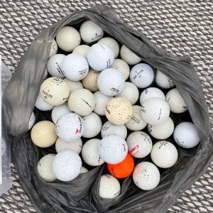 Golfbollar - Billiga blandade golfbollar, inte tvättade