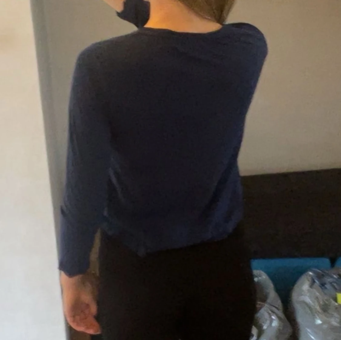 Mörkblå långärmad tröja Hampton Republic - 1