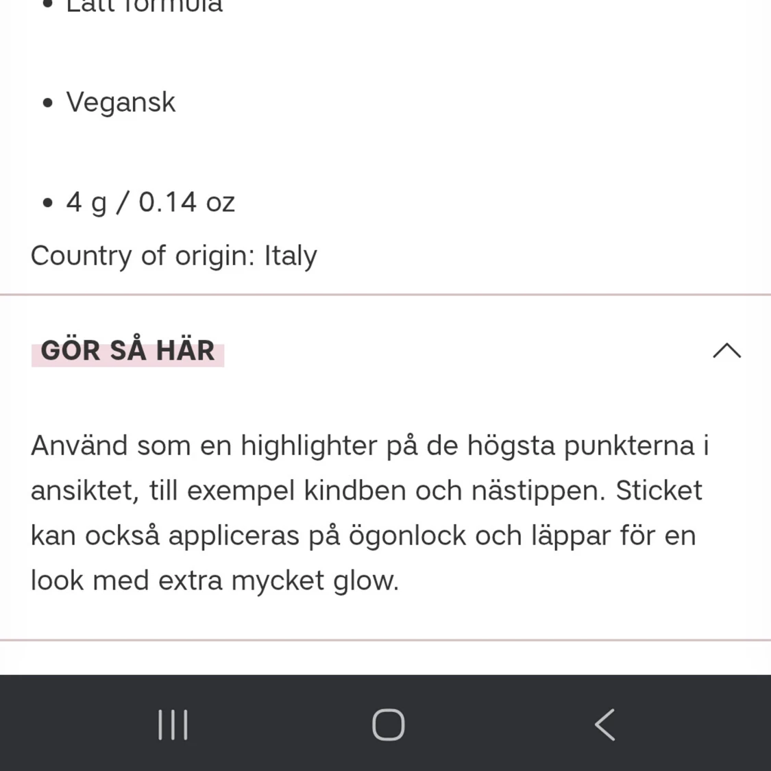 Dew it yourself Glansig highlighter-stick från CAIA ord pris 245kr - 3