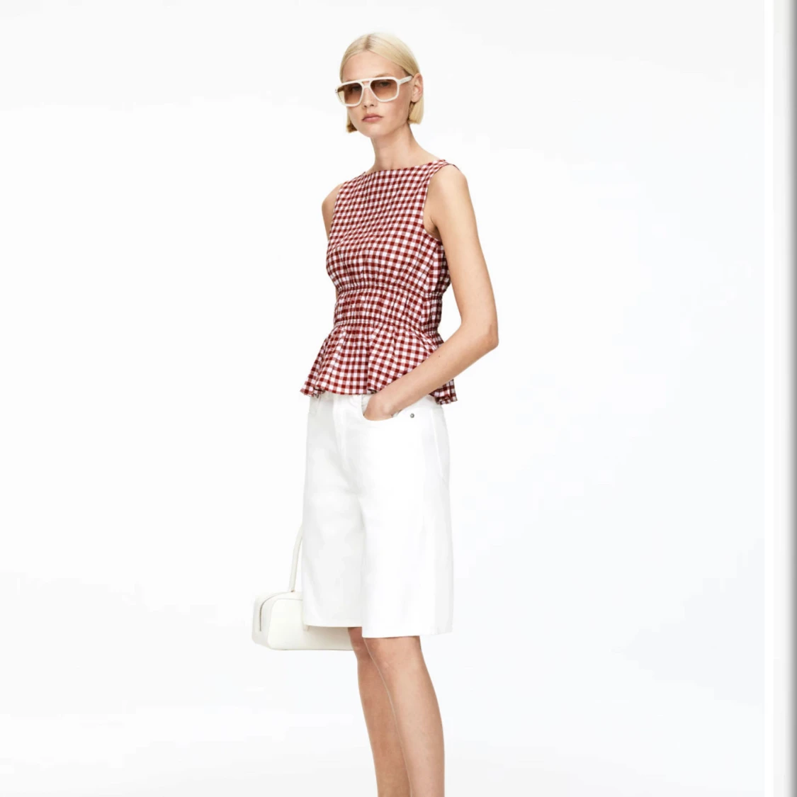 Rutig röd blus arket - 2