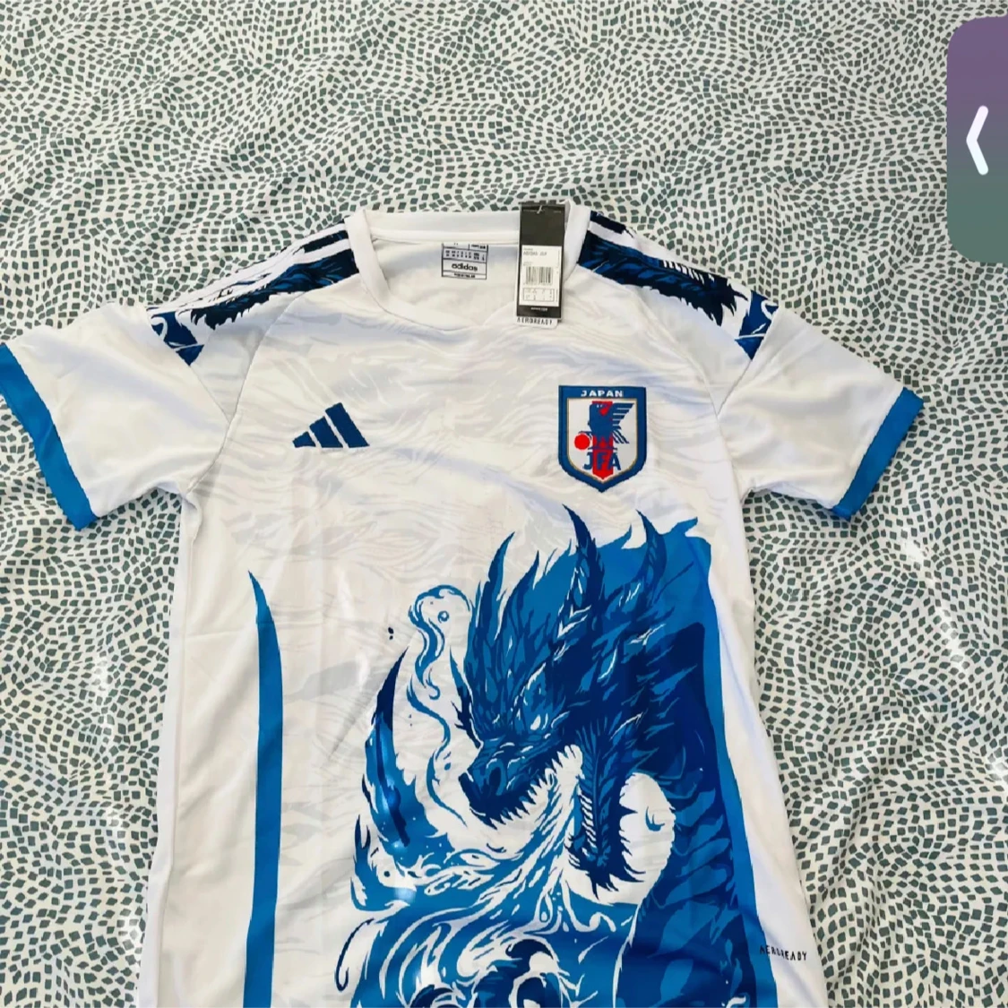 Japan fotbollströja Adidas blå drake