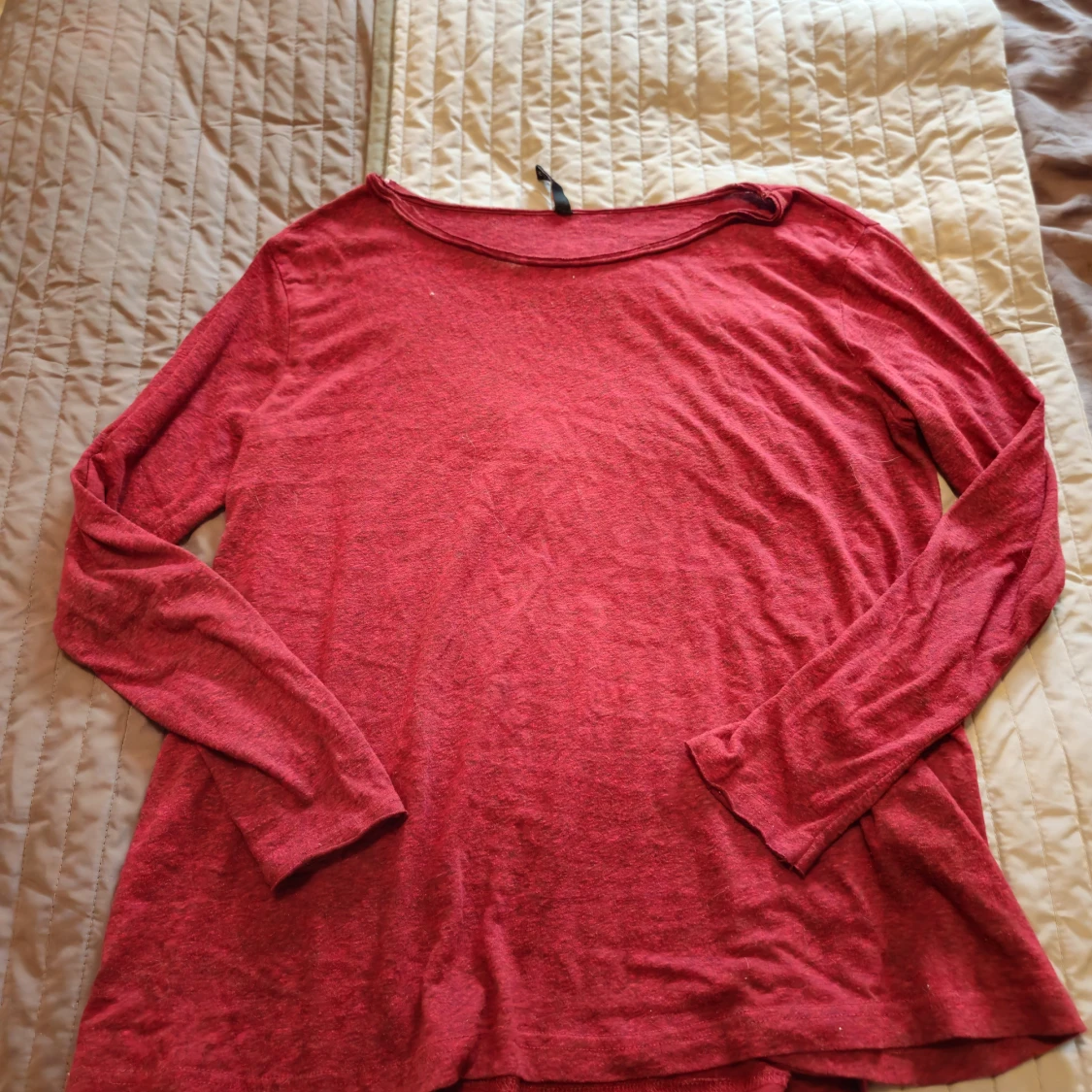 2-pack långärmade tröjor röd & blå - 1