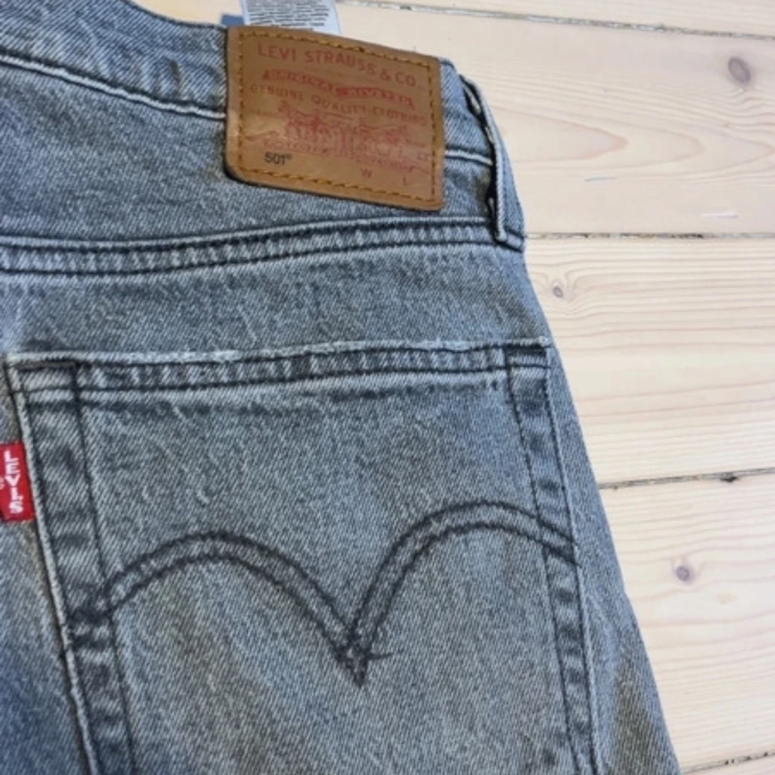 Levi's 501 grå jeans straight fit - 1