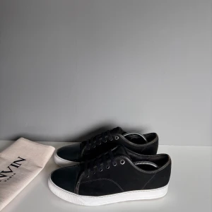 Lanvins  - Säljer ett par snygg lanvins i storlek UK9(EU43) men passar större. Cond 8/10 heeldrag och lite crease men mockan i perfekt skick! Skorna är behandlade med vit skokräm och impregneringsspray. Medkommer skor och dustbag