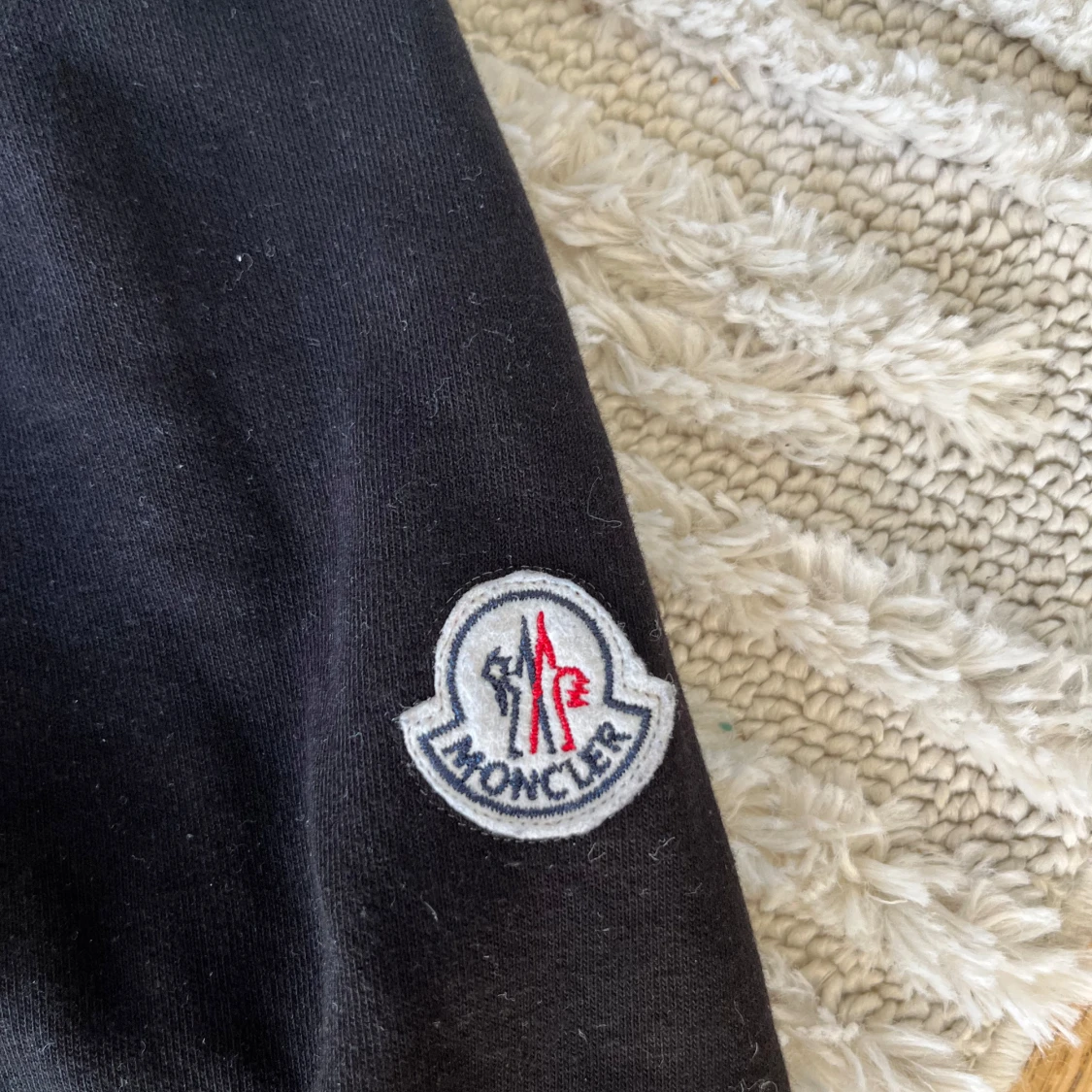 Svart Moncler sweatshirt med logga - 1