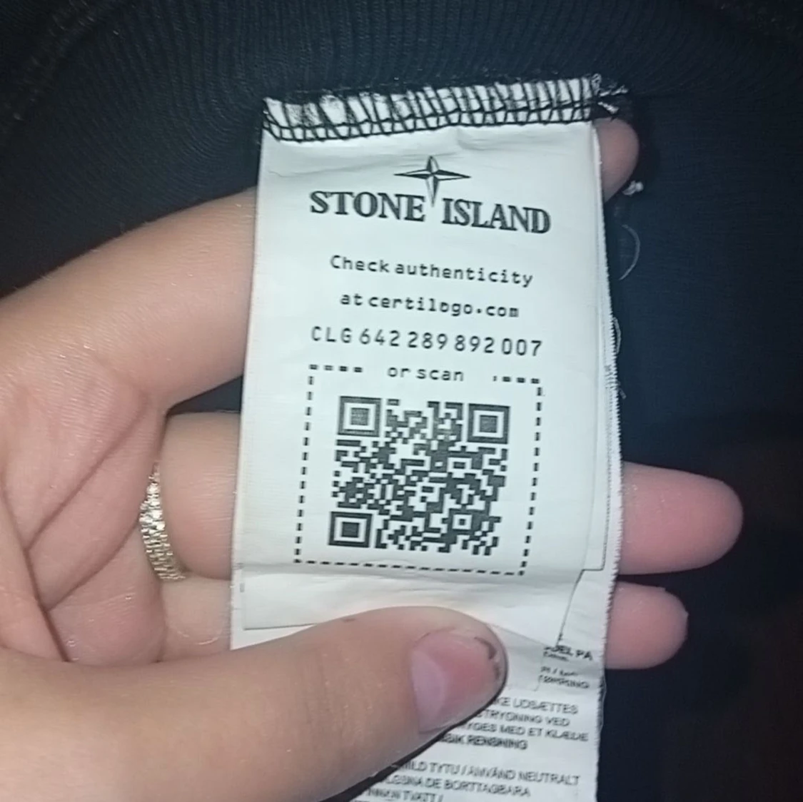 Svart Stone Island sweatshirt L - 2