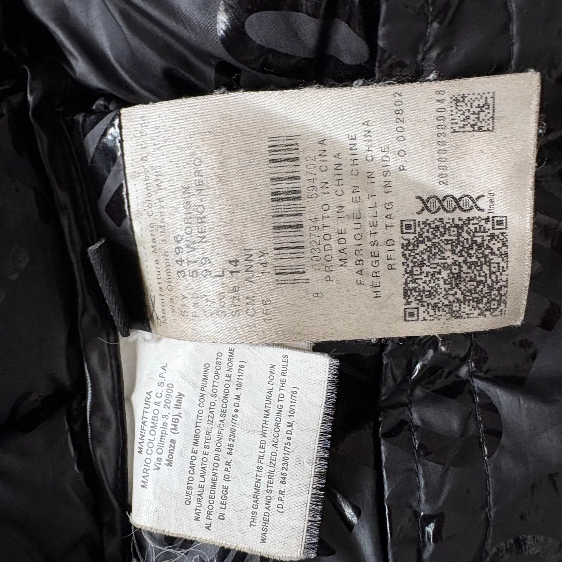 Svart dunjacka från Colmar, strl s/m - 2