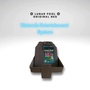 🎱 Lunar Pool – Nintendo NES (Originalkassett) 🎱 - Säljer originalkassetten av Lunar Pool till NES – en udda och kul blandning av biljard och fysikpussel i rymdmiljö. Perfekt för retrospelare som vill testa något annorlunda!  ✅ Originalkassett i fint skick (se bilden) ✅ Testad och fungerar utan problem ✅ European Version (PAL B) ✅ Endast kassett, ingen box/manual