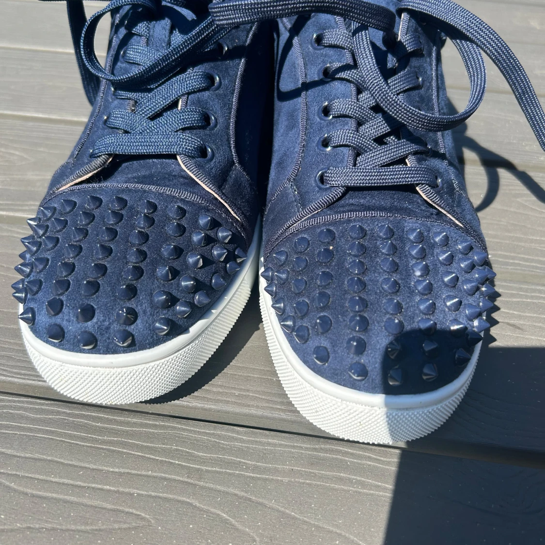 Mörkblå Christian Louboutin sneakers - 3