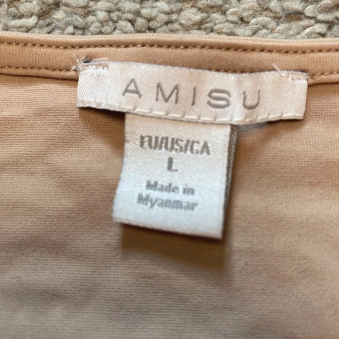 Beige långärmad topp från Amisu - 1