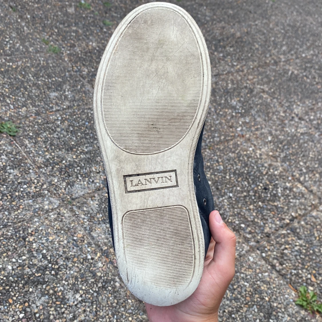 Svarta sneakers från Lanvin med lackad tå - 3