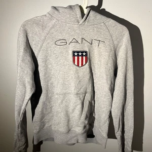 Grå hoodie från GANT - Snygg grå hoodie från GANT i barnstorlek. Står 13 år, skicket är väldigt bra
