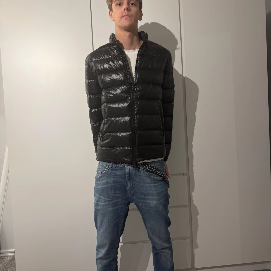 Svart pufferjacka från Massimo dutti