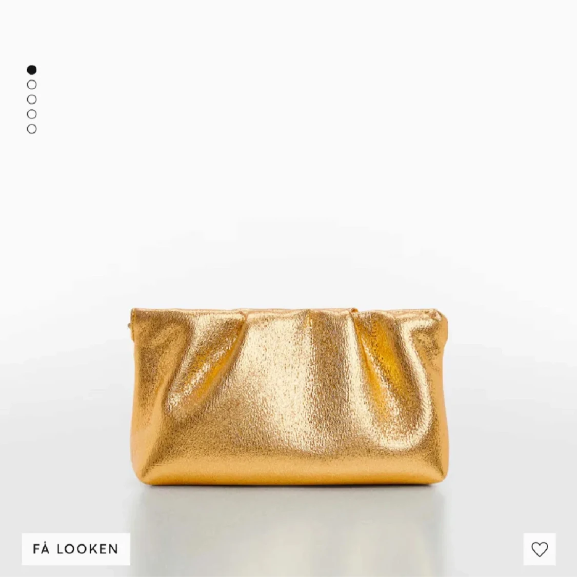 Guldig clutch från mango - 2