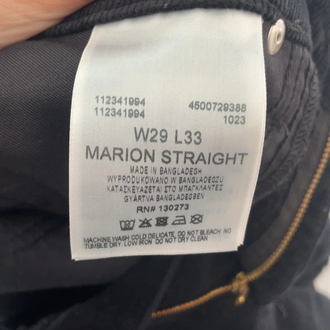 Svarta manchesterbyxor från Lee Marion Straight - 4