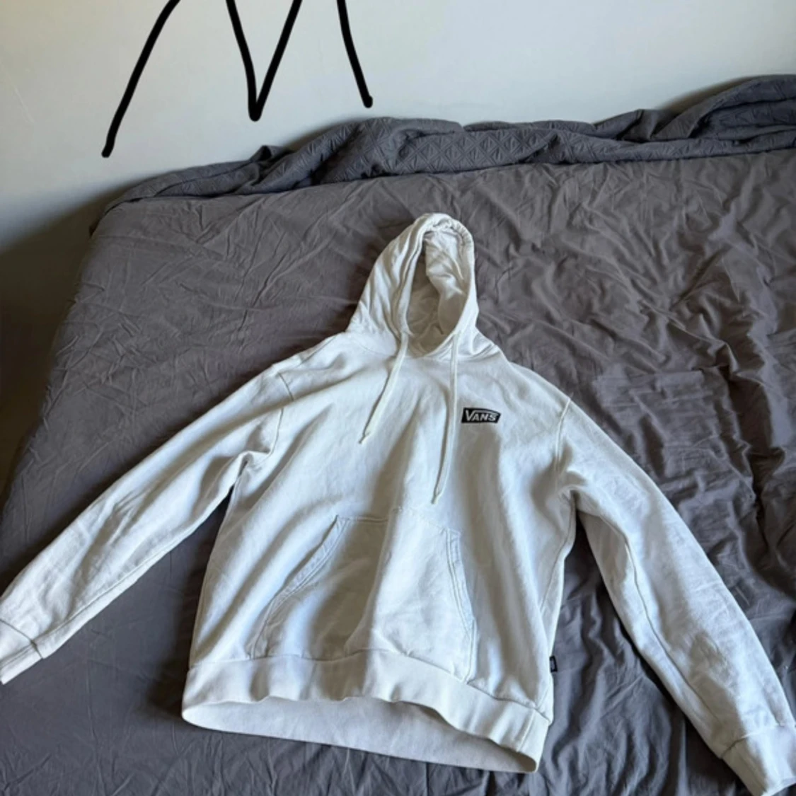 Vit hoodie från Vans