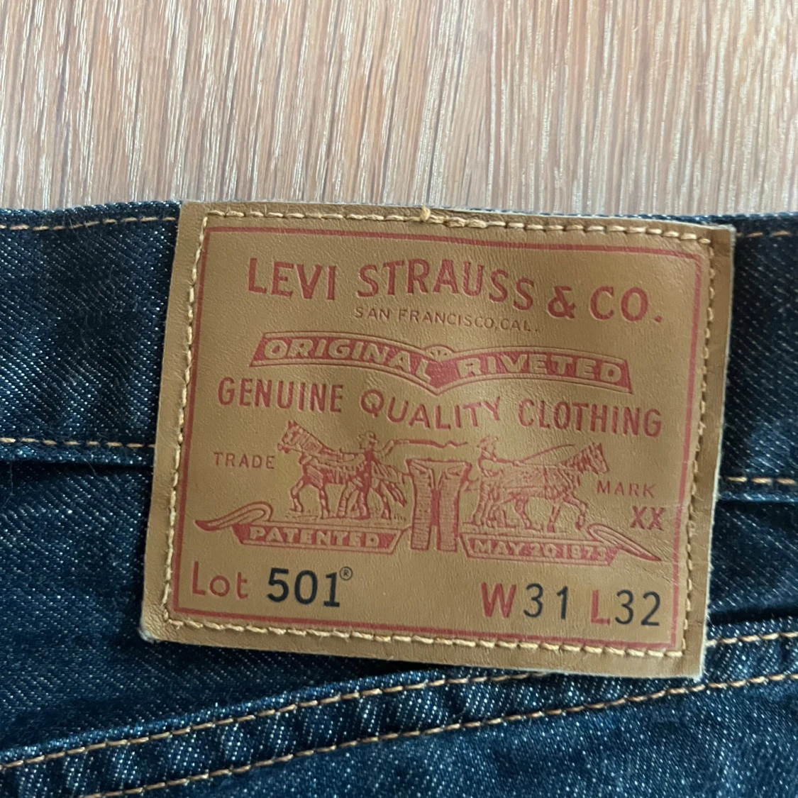 Levi's 501 mörkblå jeans - 2