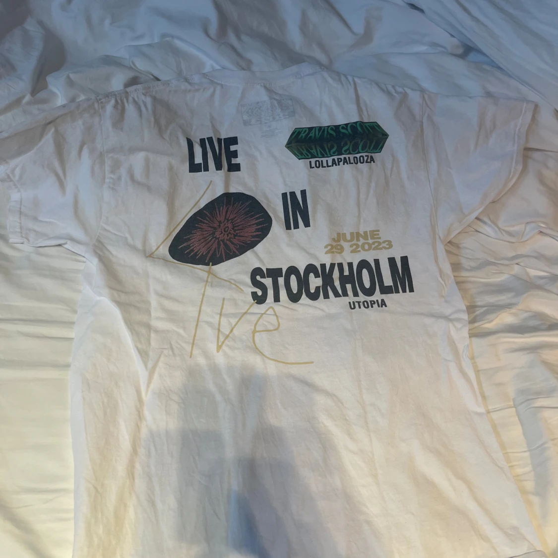 Travis Scott graphic tee Merch 2023 lollapalooza  - 2