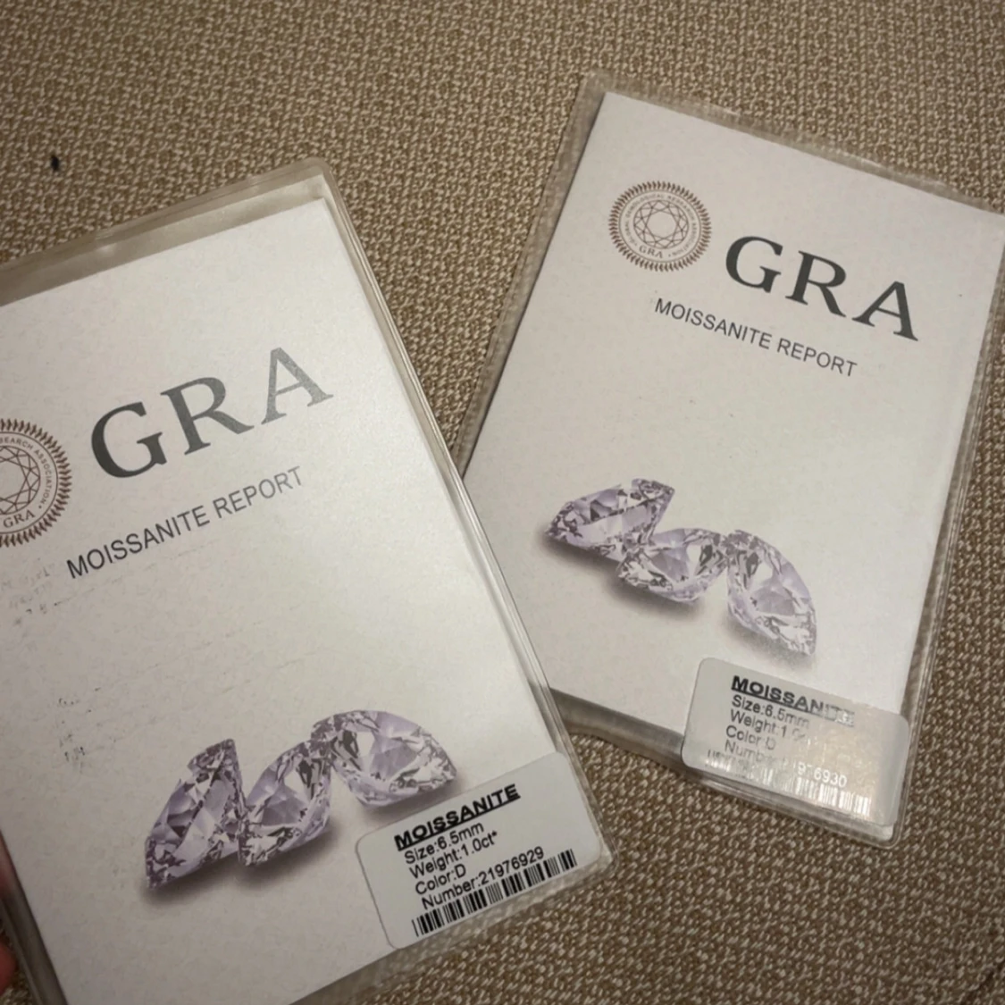 moissanite örhängen - 3