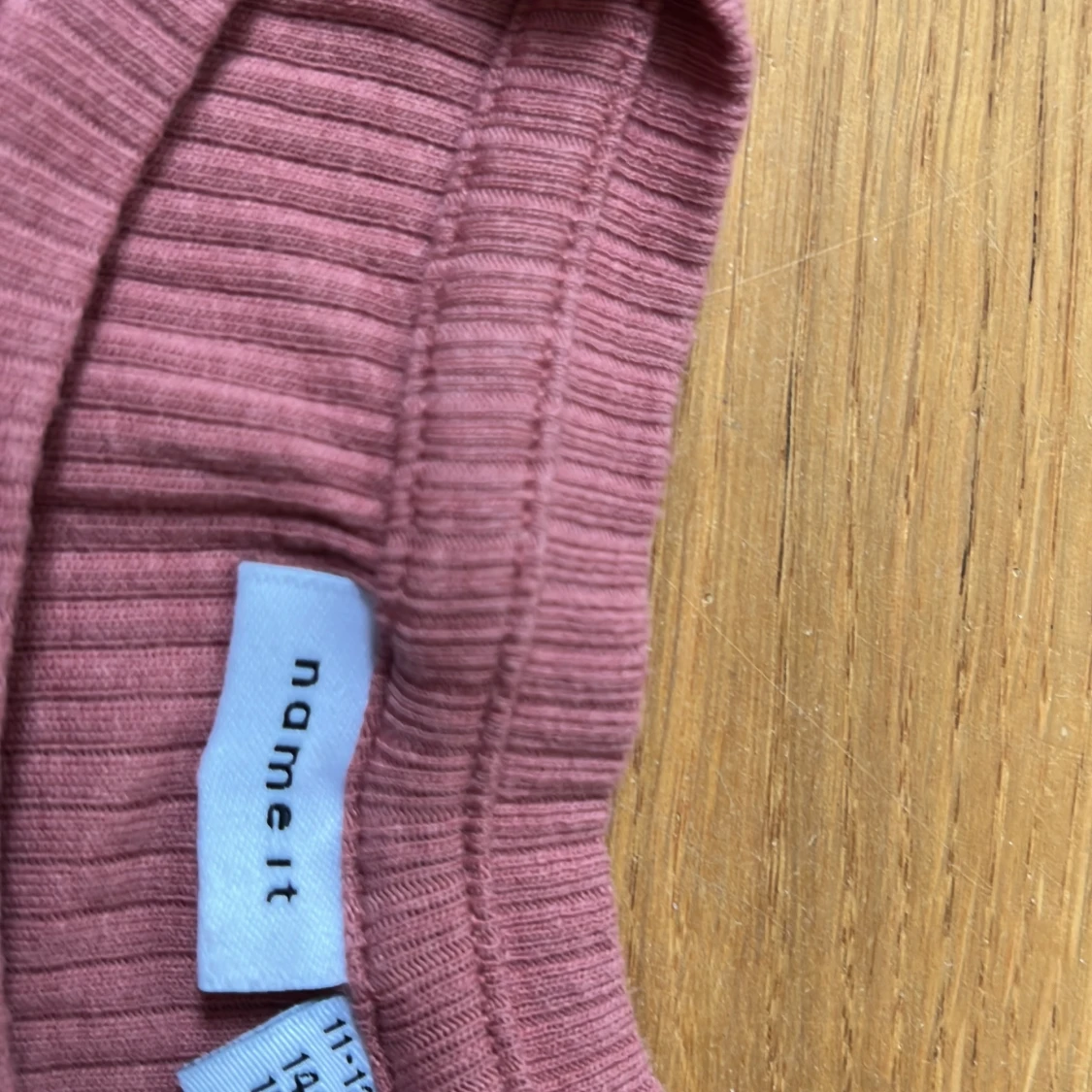 Rosa ribbad långärmad topp från Name It - 2