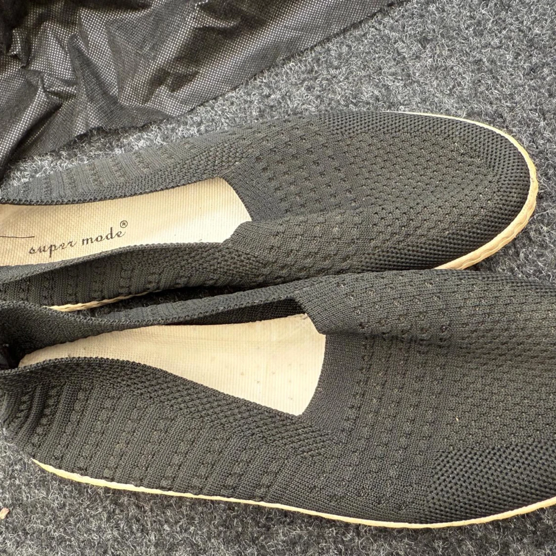 Svarta stickade loafers från Super Mode - 1