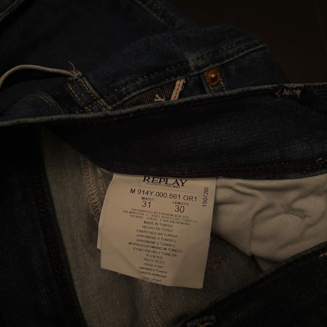 Blå Replay Hyperflex jeans  - 4