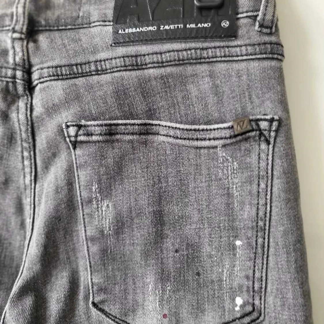  Alessandro Zavetti jeans gråa - 3