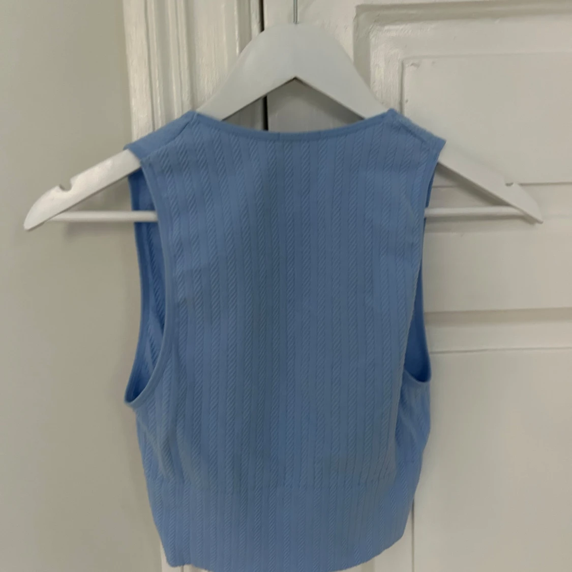 Blå ribbad topp från Stradivarius - 1