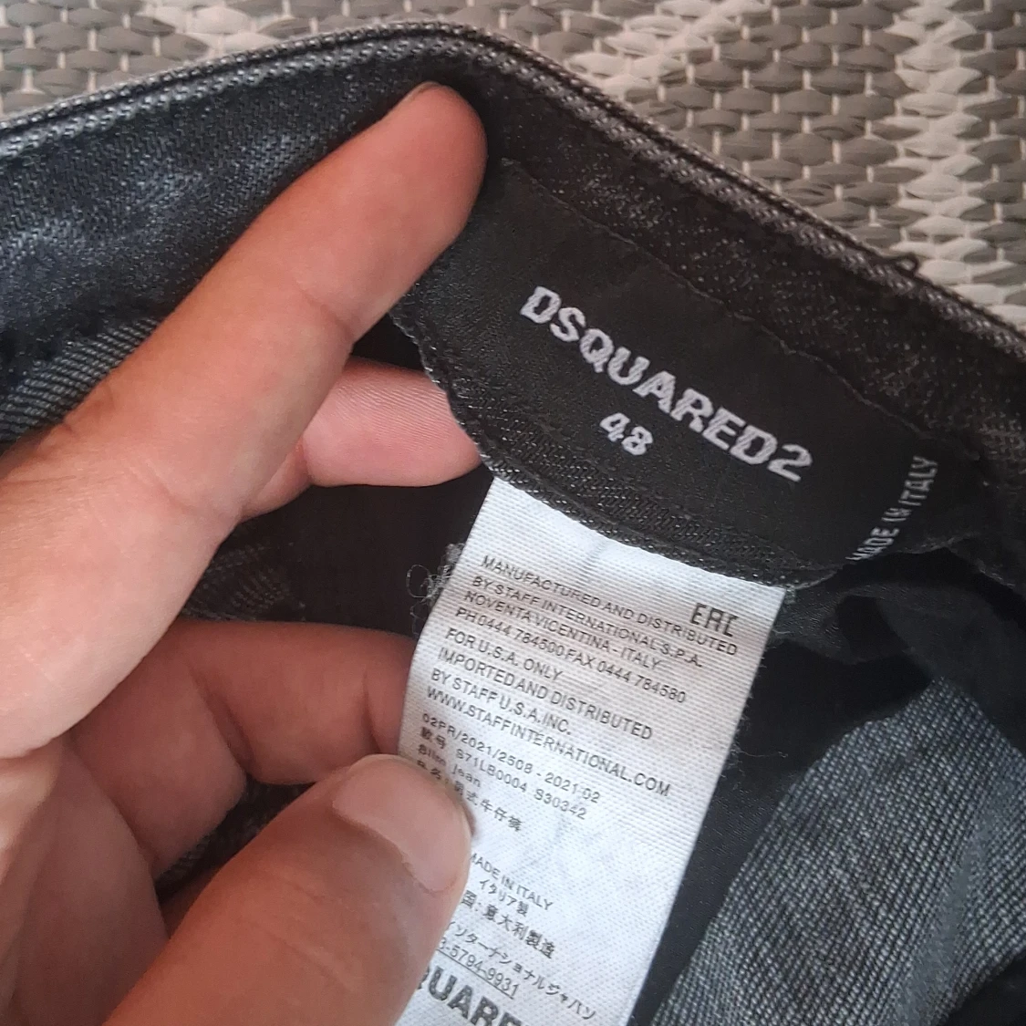 Svarta Dsquared2 ICON jeans med kedja - 3