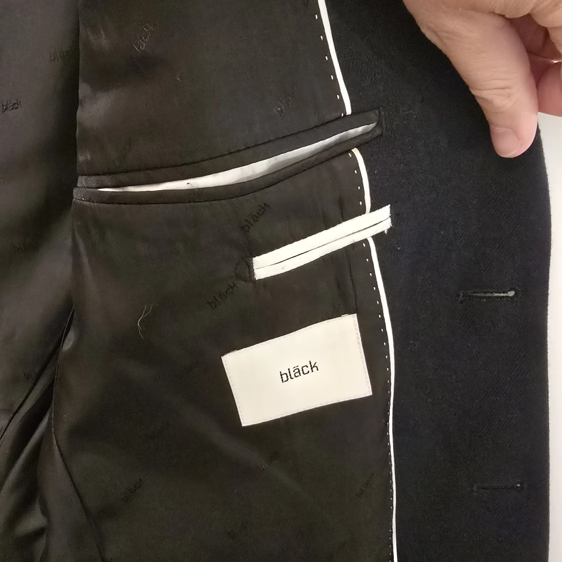 Kavaj - marinblå Bläck (50% ull) - 2