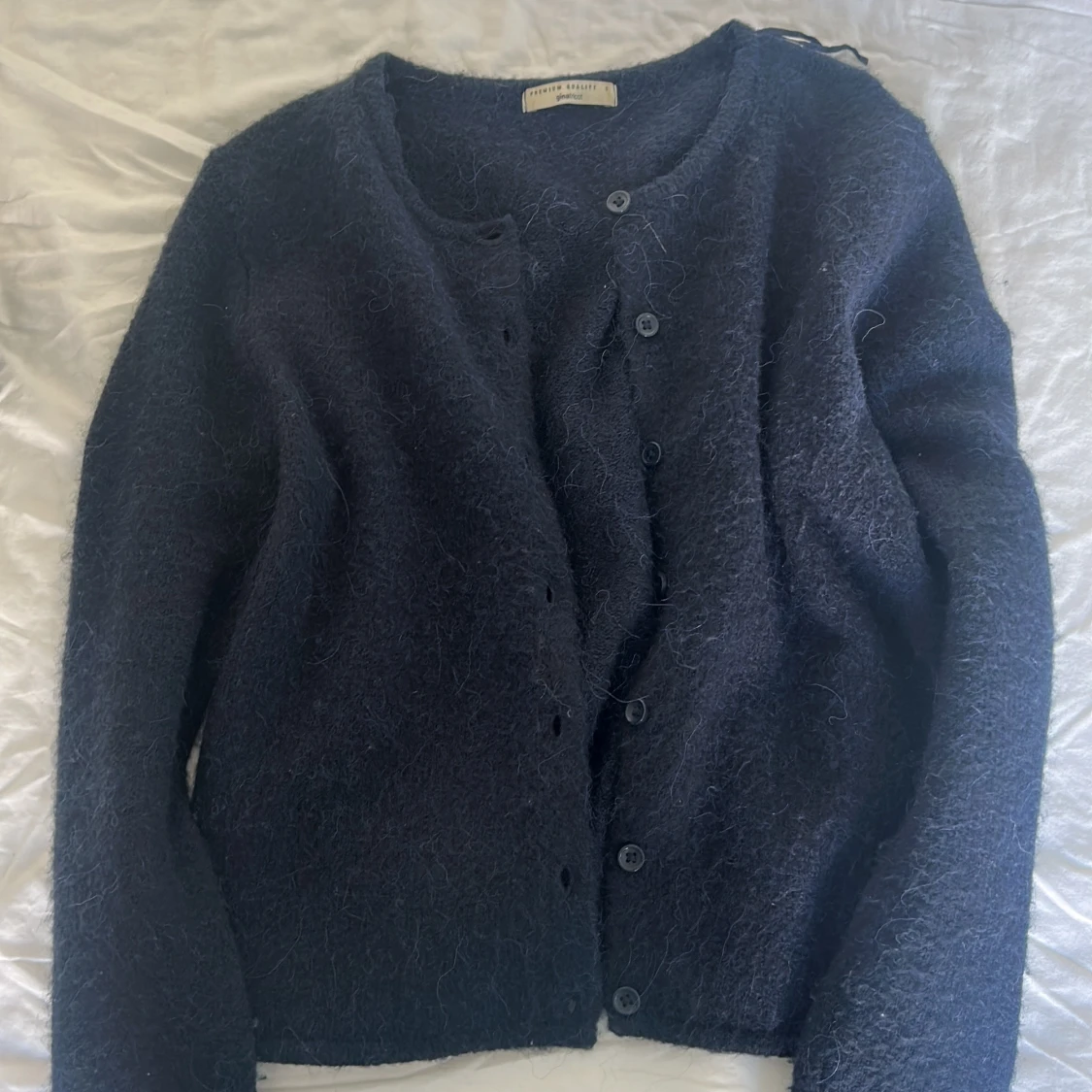 Mörkblå kofta från Gina Tricot - 3