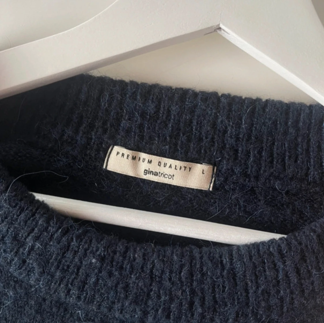 Mörkblå stickad tröja Gina Tricot L - 2