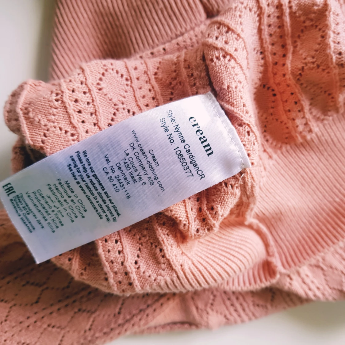 Rosa kofta från Cream, storlek M - 3