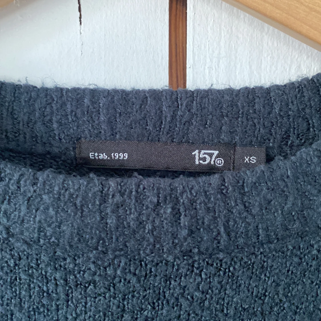 Mörkgrå stickad tröja 157 XS - 2