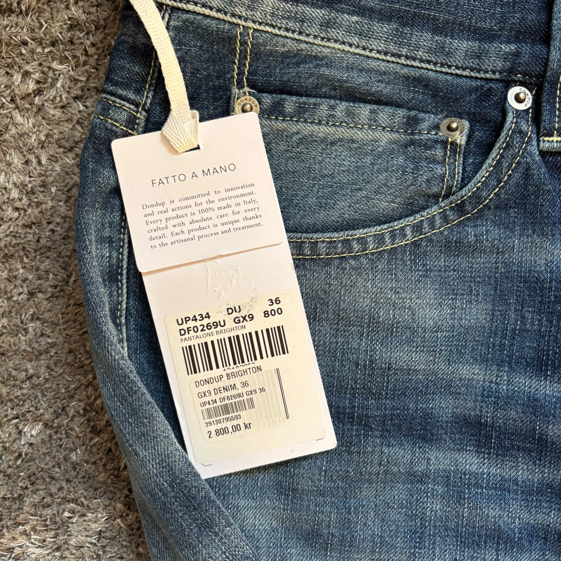 Blå jeansbyxor Dondup - 1