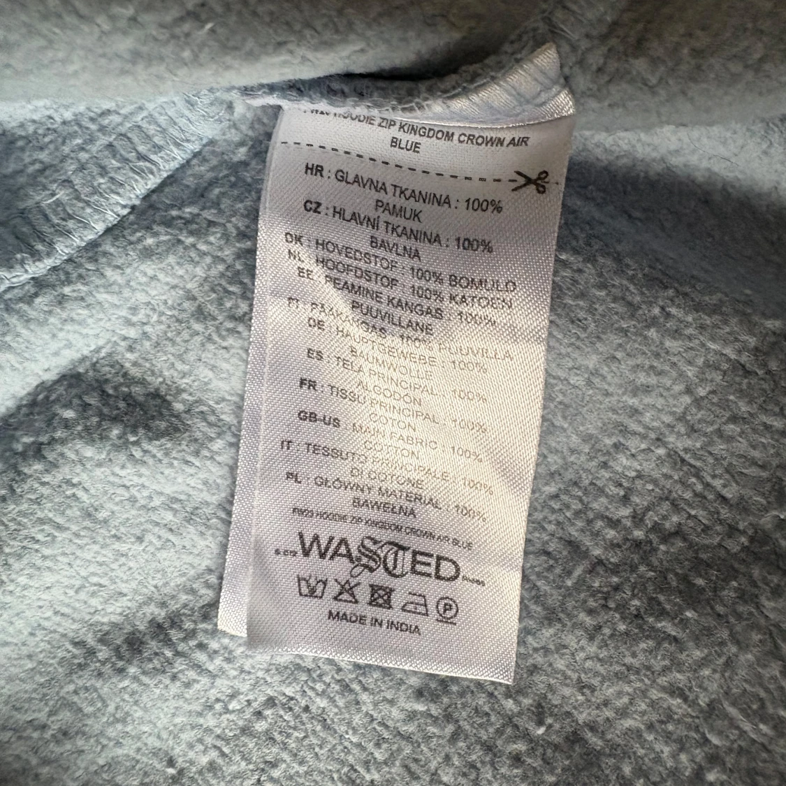 Ljusblå hoodie från Wasted Paris  - 3
