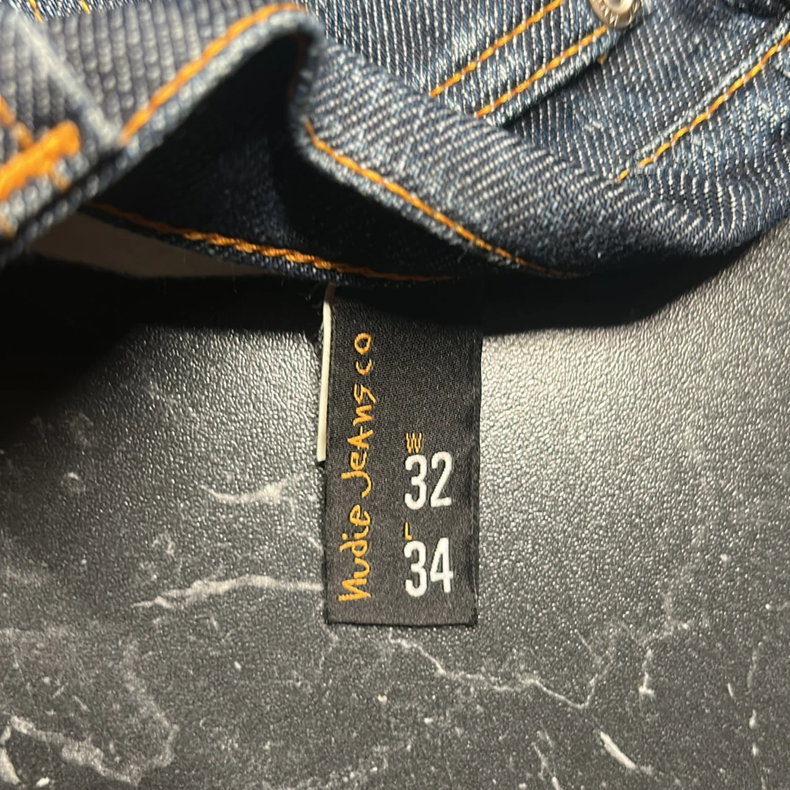 Mörkblå Nudie Jeans slim Jim  - 4