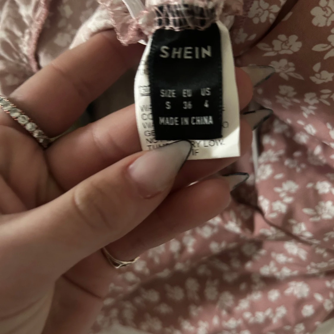 Brun blommig klänning från Shein - 2