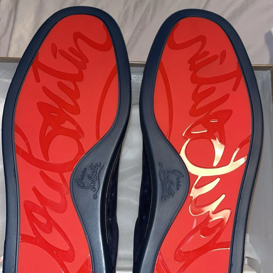 Mörkblå sneakers från Christian Louboutin - 1