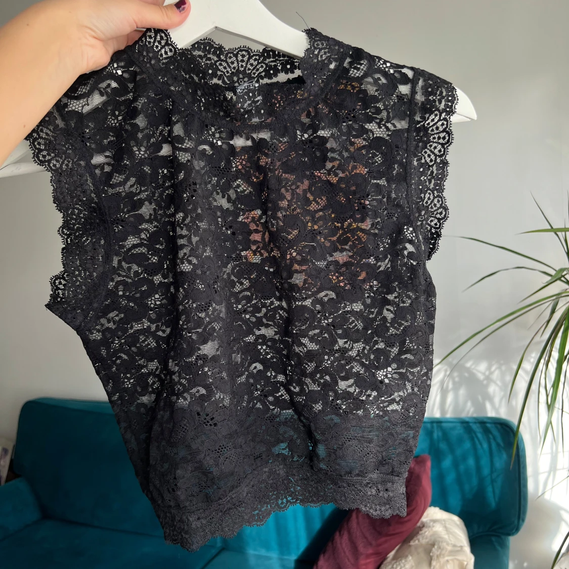 Svart spetsblus - 1