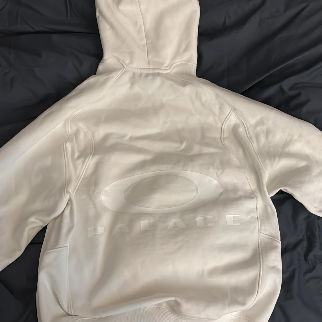 Palace x Oakley hoodie vit fw 24  - 1