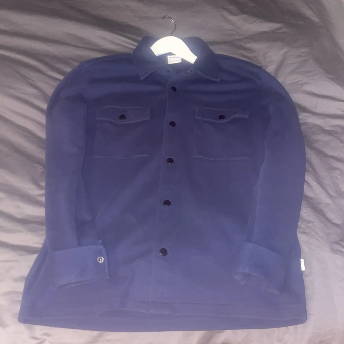 Mörkblå overshirt från Selected Homme