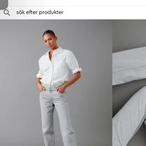 Jeans - Straight leg jeans från ginatricot i grå, storleken 38 helt nya