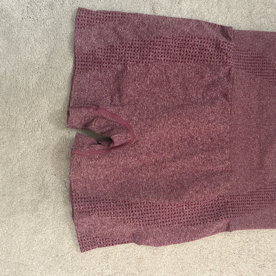 Vinröda seamless träningsshorts