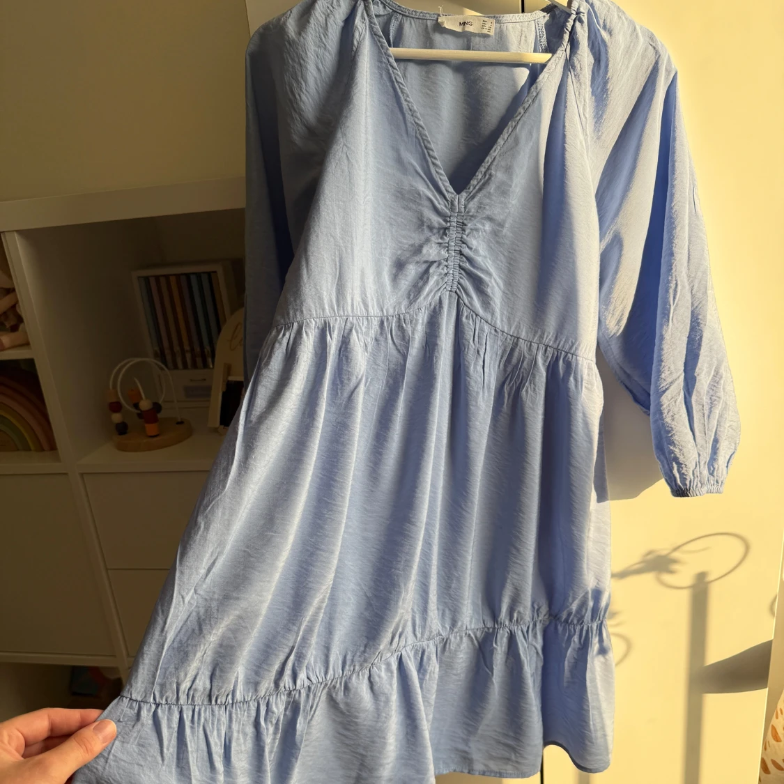 Mango blå klänning, storlek S. Nyskick - 2