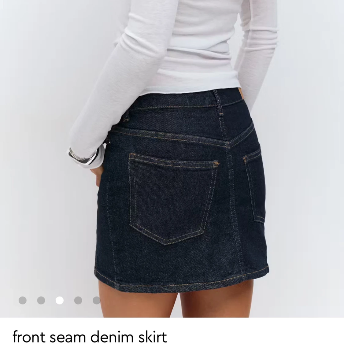 Mörkblå jeanskjol - 1