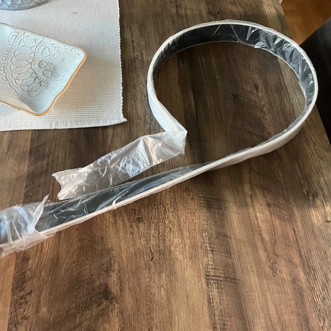 Vitt skärp med silverspänne - 1