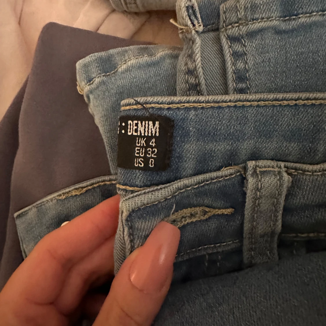 Ljusblå skinny jeans  - 1